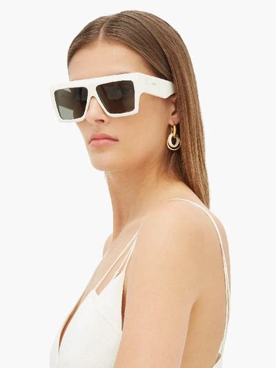 celine rectangle acetate sunglasses